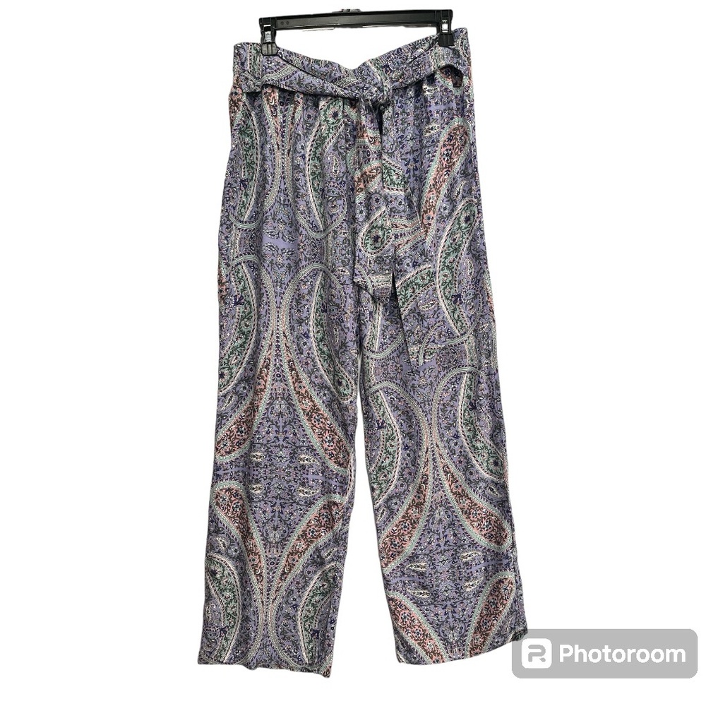 Lucy & Laurel Paisley print pants size XL palazzo pants